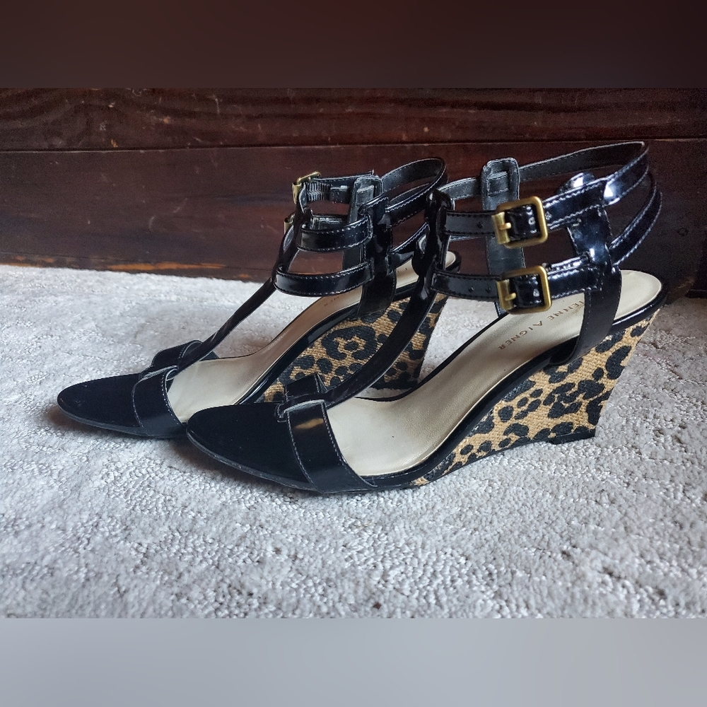 Etienne Aigner Cheetah Wedges